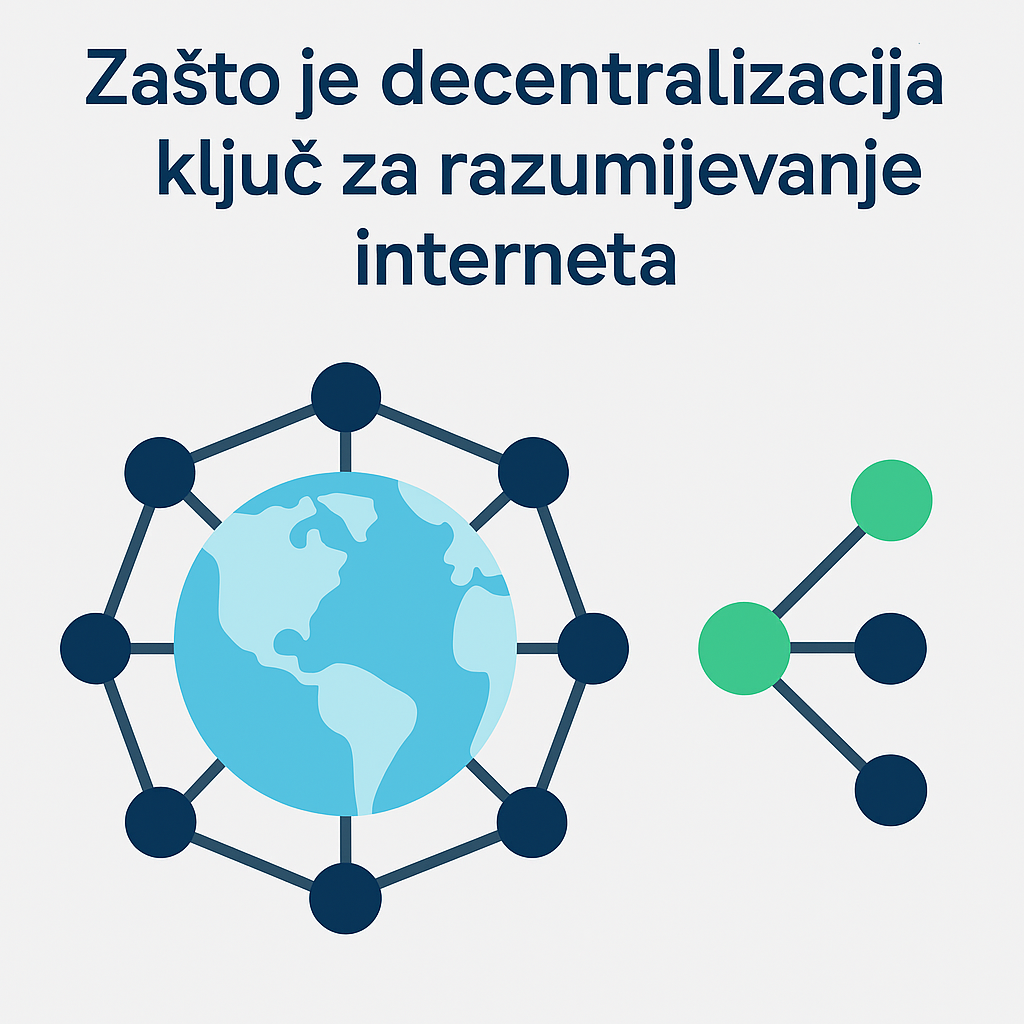 “Otkrij zašto je decentralizacija ključ za razumijevanje interneta – od ARPANET-a do Web3 i budućnosti digitalne slobode.”